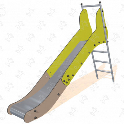 Grüne Piste J1010 spielgeräte spielgeräte-klassiker rutschen bild 3d