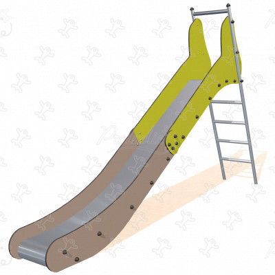 Maxi grüne Piste J1011 spielgeräte spielgeräte-klassiker rutschen bild 3d