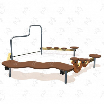 Balancierkreis Basic Line J16 spielgeräte didaktische und sensorische spielgeräte gymludic®-parcours und balancierspielgeräte bild 3d