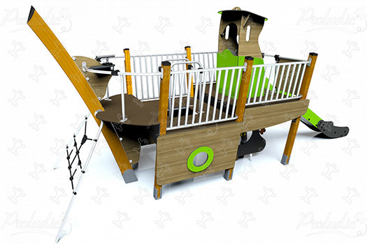 Schleppkahn J1958 spielgeräte themenspielgeräte aquatica bild 3d