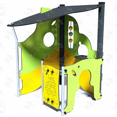 Vielseitiges Spielhaus J232 spielgeräte spielgeräte-klassiker spielhäuschen bild 3d