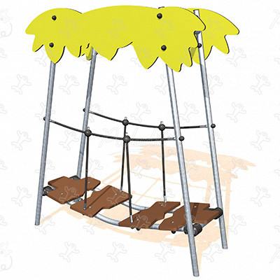 Hängebrücke J2613 spielgeräte themenspielgeräte abenteuerland bild 3d