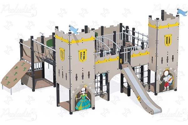 Große Festung J2697® spielgeräte themenspielgeräte ritterburg bild 3d