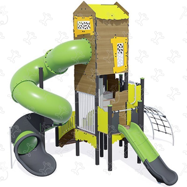 Abenteuerturm J2698-P® spielgeräte themenspielgeräte abenteuerland bild 3d