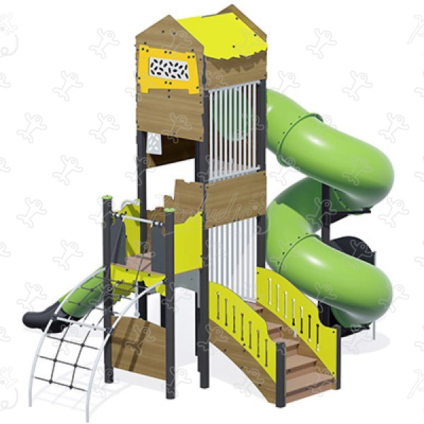 Abenteuerturm J2698-P® spielgeräte themenspielgeräte abenteuerland bild 3d