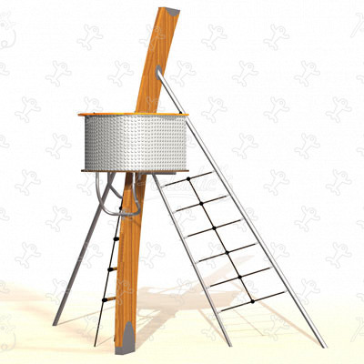 Kéo – der Mittelmast J2752 spielgeräte themenspielgeräte aquatica bild 3d