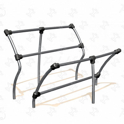 Jugendbank J2825 stadtmöblierung aussenmöbel, zubehör & accessoires außenmöbel (bänke, abfalleimer, schutzhütten) bild 3d