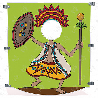 Spielboard Indianer J3415 spielgeräte didaktische und sensorische spielgeräte spielboards & musik- und klangspielgeräte bild 3d