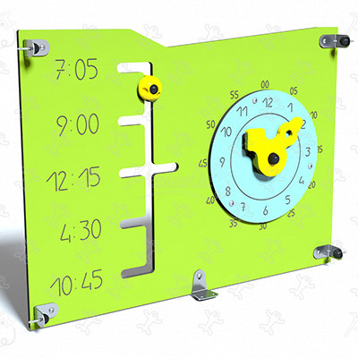 Spielboard Uhr J3423® spielgeräte didaktische und sensorische spielgeräte spielboards & musik- und klangspielgeräte bild 3d