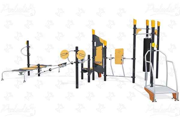 Multifunktionale Fitnessstation J37103® sport und fitness acti’fun acti’fit bild 3d