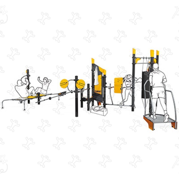 Multifunktionale Fitnessstation J37103® sport und fitness acti’fun acti’fit bild 3d