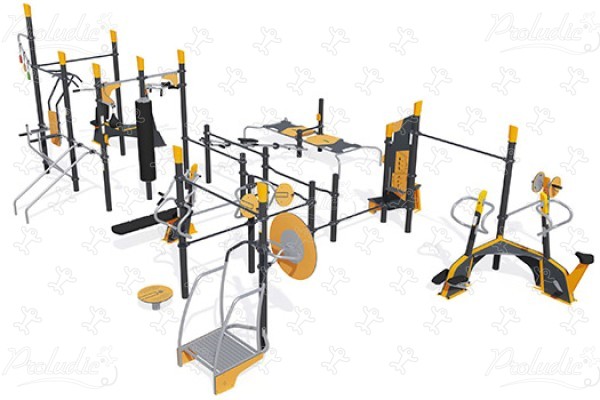 Fitnessstation für alle Muskelgruppen J37108® sport und fitness acti’fun acti’fit bild 3d