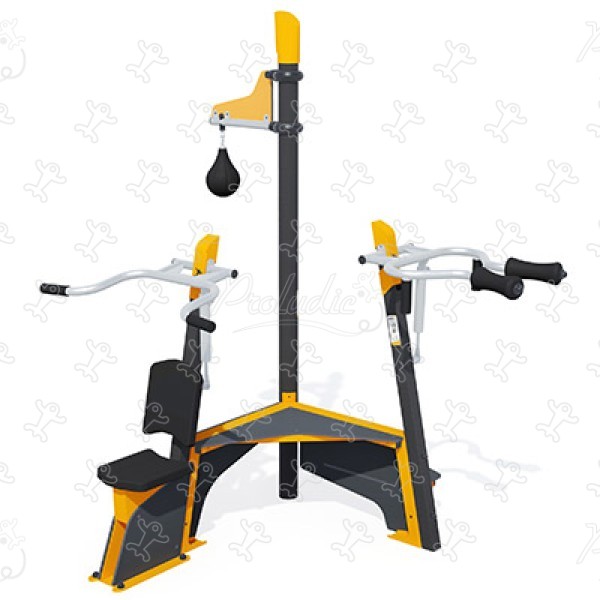Kompakte Fitnessstation für Ausdauer & Kraft J37110® sport und fitness acti’fun acti’fit bild 3d