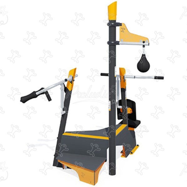 Kompakte Fitnessstation für Ausdauer & Kraft J37110® sport und fitness acti’fun acti’fit bild 3d