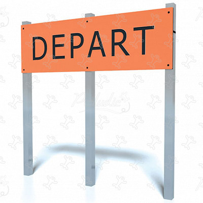 Schild Start J3722 spielgeräte acti’fun acti’ninja bild 3d