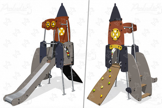 Rakete J4052 spielgeräte themenspielgeräte metropolis bild 3d