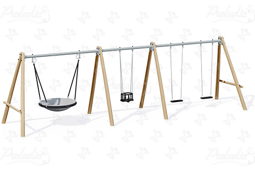 J447-G spielgeräte spielgeräte aus nachhaltigem naturholz schaukeln bild 3d