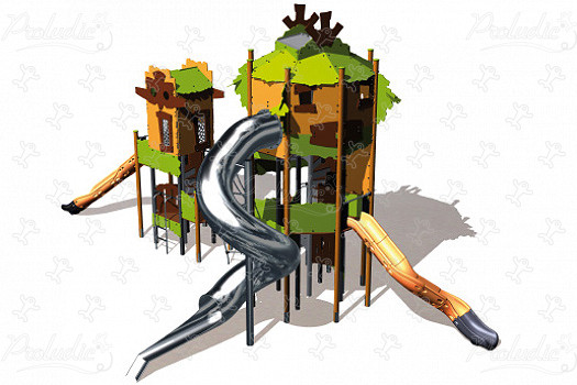 Doppelturm J47202 spielgeräte themenspielgeräte abenteuerland bild 3d