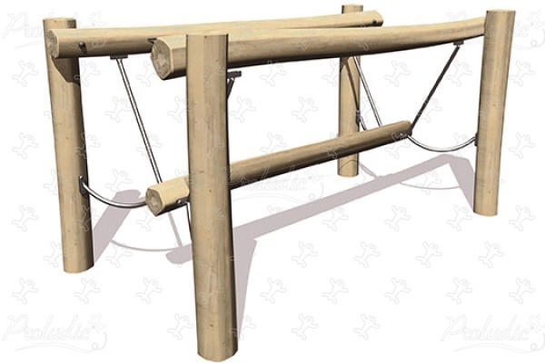 Wackelbalken J4901 spielgeräte kletter- und balancierspielgeräte parcours bild 3d