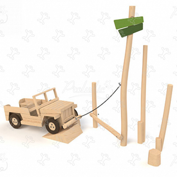 Geländewagen Off Road J49109® spielgeräte spielgeräte aus nachhaltigem naturholz fortbewegung bild 3d