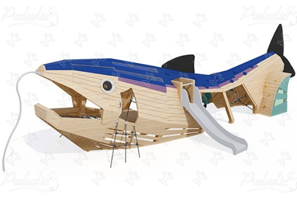 Lachs J49149® spielgeräte spielgeräte aus nachhaltigem naturholz boote und maritime spielwelten bild 3d