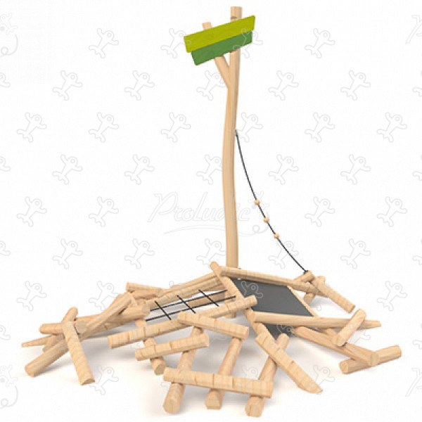 Insel J49150® spielgeräte kletter- und balancierspielgeräte parcours bild 3d