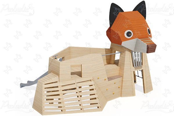 Fuchs J49161® spielgeräte spielgeräte aus nachhaltigem naturholz tiere bild 3d