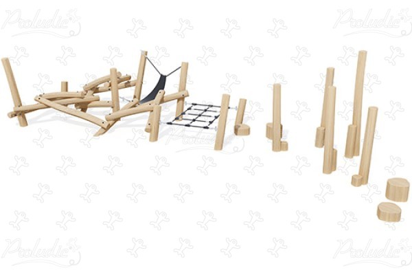 Bewegungsparcours Mikado L J49162 spielgeräte kletter- und balancierspielgeräte parcours bild 3d