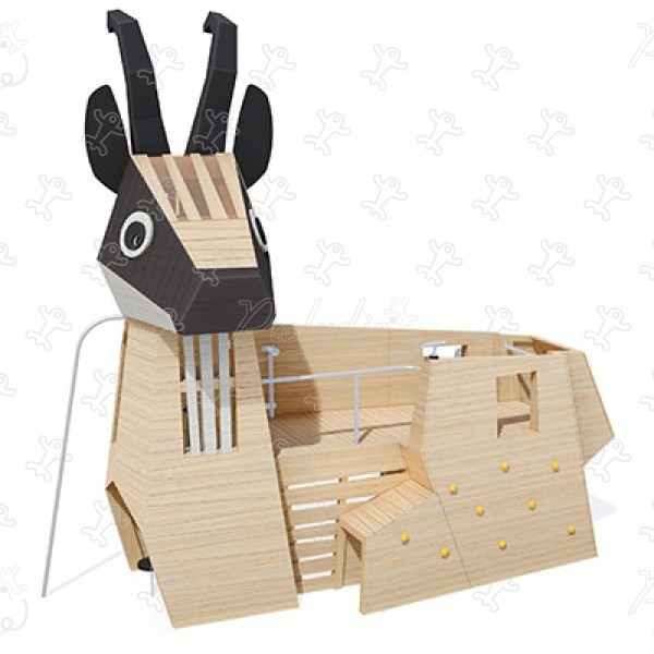 Gämse J49177® spielgeräte spielgeräte aus nachhaltigem naturholz tiere bild 3d