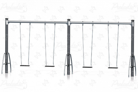 4 Flachsitze J494 spielgeräte spielgeräte-klassiker schaukeln bild 3d