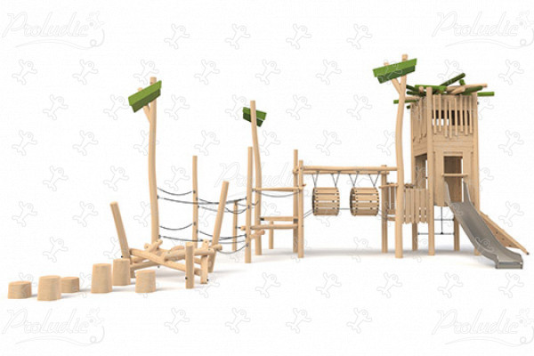 Nestturm J49402® spielgeräte kombinationsspielanlagen kombinationsspielanlagen bild 3d