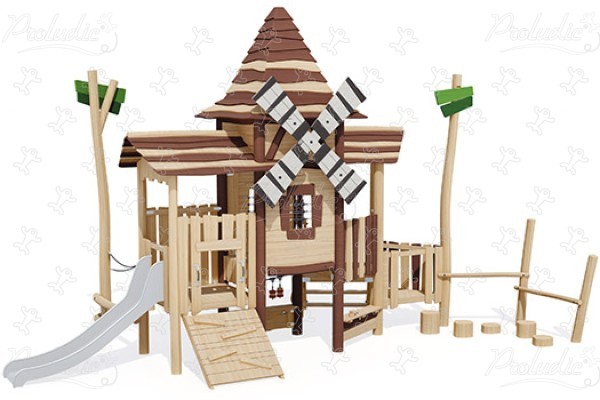 Dorf an der Mühle J49408® spielgeräte kombinationsspielanlagen kombinationsspielanlagen bild 3d