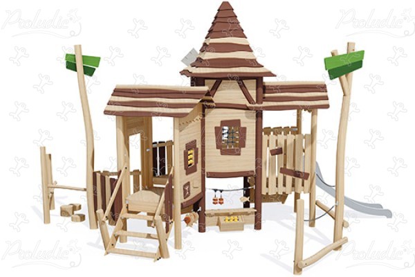 Dorf an der Mühle J49408® spielgeräte kombinationsspielanlagen kombinationsspielanlagen bild 3d
