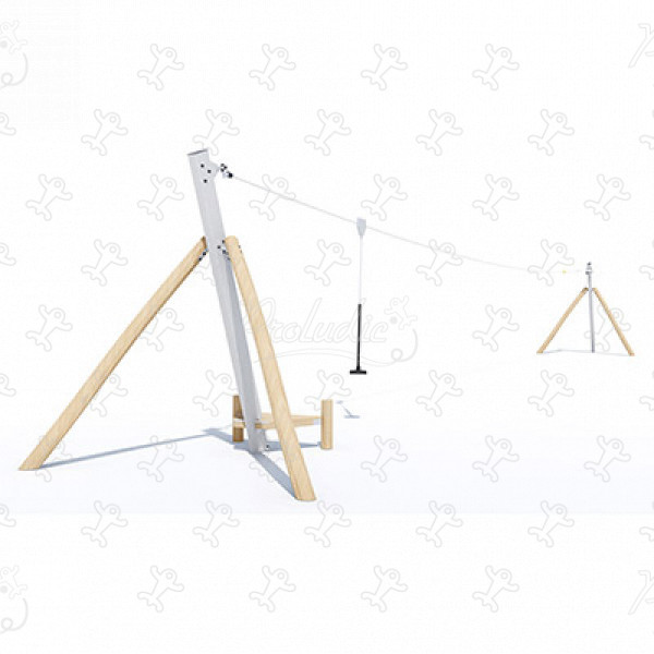 Seilbahn für natürliches Gefälle J519 spielgeräte bewegungsspielgeräte seilbahnen bild 3d