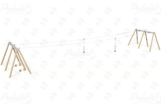 J521 spielgeräte bewegungsspielgeräte seilbahnen bild 3d