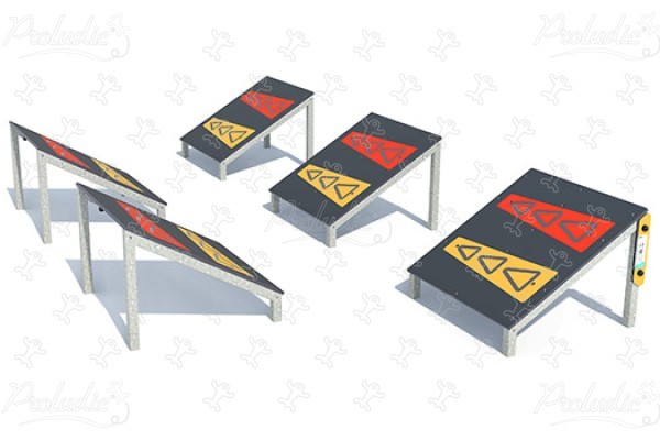 Sprungbretter Fünfsprung J5901® spielgeräte acti’fun acti’ninja bild 3d