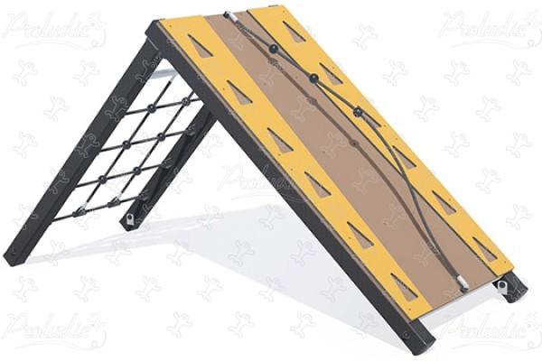 Rampe mit Kletterseil J5906® spielgeräte acti’fun acti’ninja bild 3d