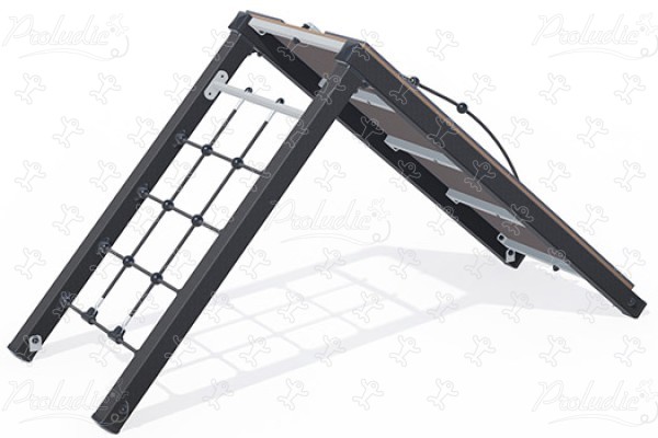 Rampe mit Kletterseil J5906® spielgeräte acti’fun acti’ninja bild 3d