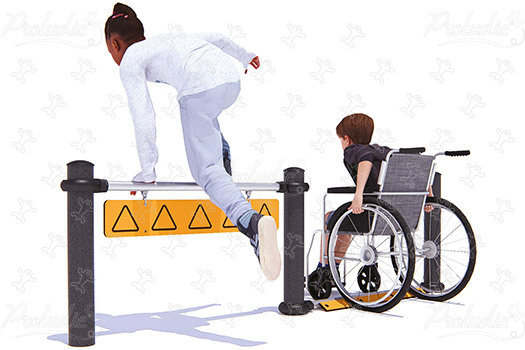 Inklusive Hürdenkombi J5932® spielgeräte acti’fun acti’ninja bild 3d