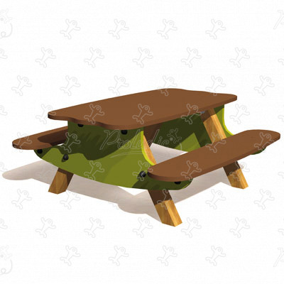 Picknick-Tisch J605 stadtmöblierung aussenmöbel, zubehör & accessoires außenmöbel (bänke, abfalleimer, schutzhütten) bild 3d