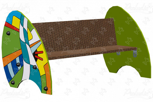 Kinderbank J608-GG spielgeräte grafic games thema grafic bild 3d