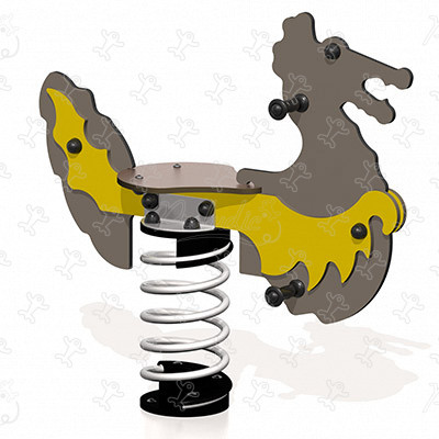 Drache J817 spielgeräte bewegungsspielgeräte federspielgeräte bild 3d