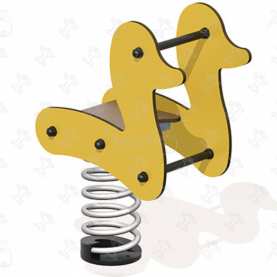 Edouard die Ente J837 spielgeräte bewegungsspielgeräte federspielgeräte bild 3d