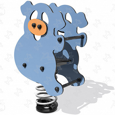 Dédé, das Schwein J841 spielgeräte bewegungsspielgeräte federspielgeräte bild 3d