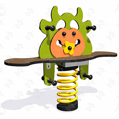 Marguerite die Kuh J844 spielgeräte bewegungsspielgeräte federspielgeräte bild 3d