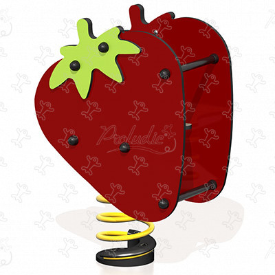 Erdbeere J860 spielgeräte bewegungsspielgeräte federspielgeräte bild 3d