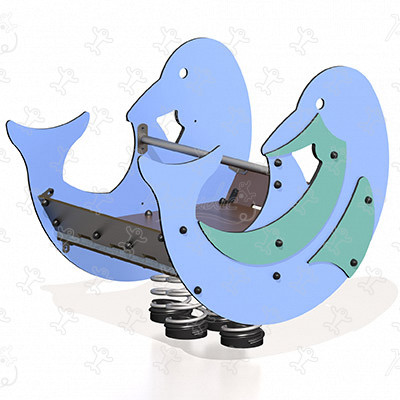 Delphin J981 spielgeräte bewegungsspielgeräte federspielgeräte bild 3d