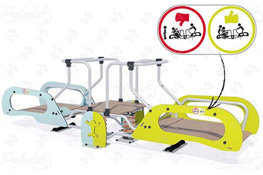 Inklusive Wippe J987® spielgeräte bewegungsspielgeräte federspielgeräte bild 3d