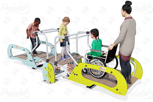 Inklusive Wippe J987® spielgeräte bewegungsspielgeräte federspielgeräte bild 3d