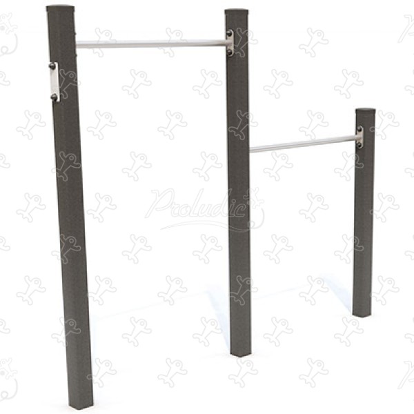 Doppel-Reck Senior JPS19-S-M sport und fitness acti’fun acti’ninja bild 3d